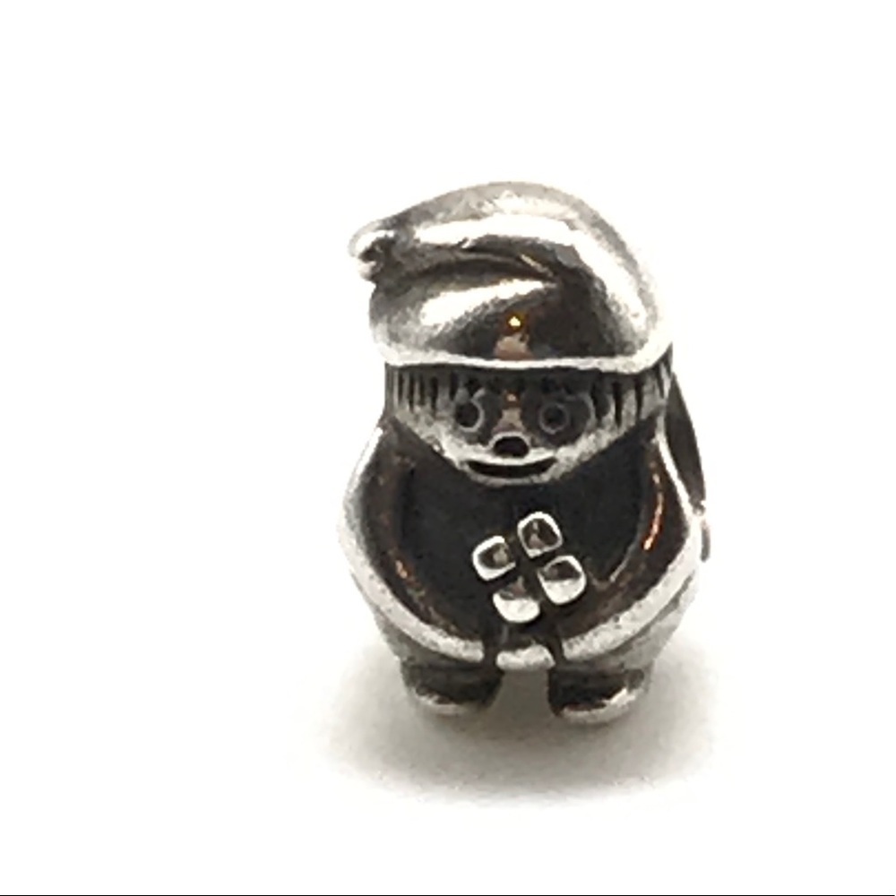 Pandora Retired Little Boy Holding Flower Charm
